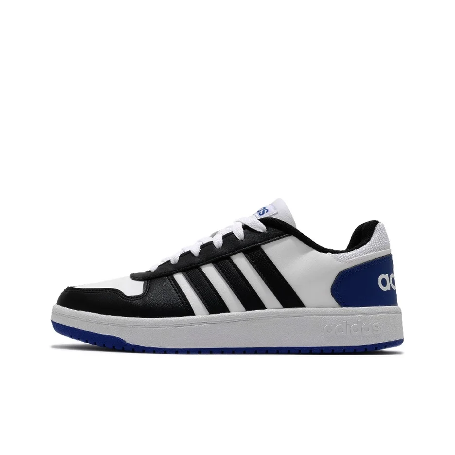 Adidas Neo Hoops 2.0 Skateboard Shoes Unisex Low Top Black/Blue/White FW5994