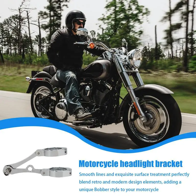 

Motorcycle Headlight Holder 39mm-41mm Fork Head Lamp Holder Head Lamp Holder Mount Clamps Fork Tube Side Mount Bracket For Most