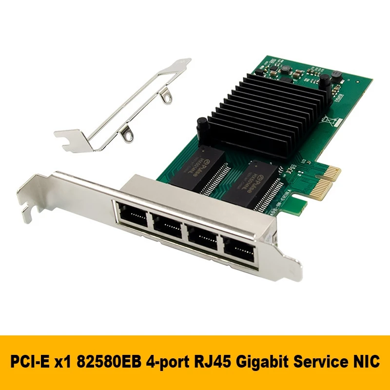 

PCI-E X4 Gigabit Server Network Card NH82580EB 4 Port Ethernet Network Card I340-T4 Gigabit Network Card