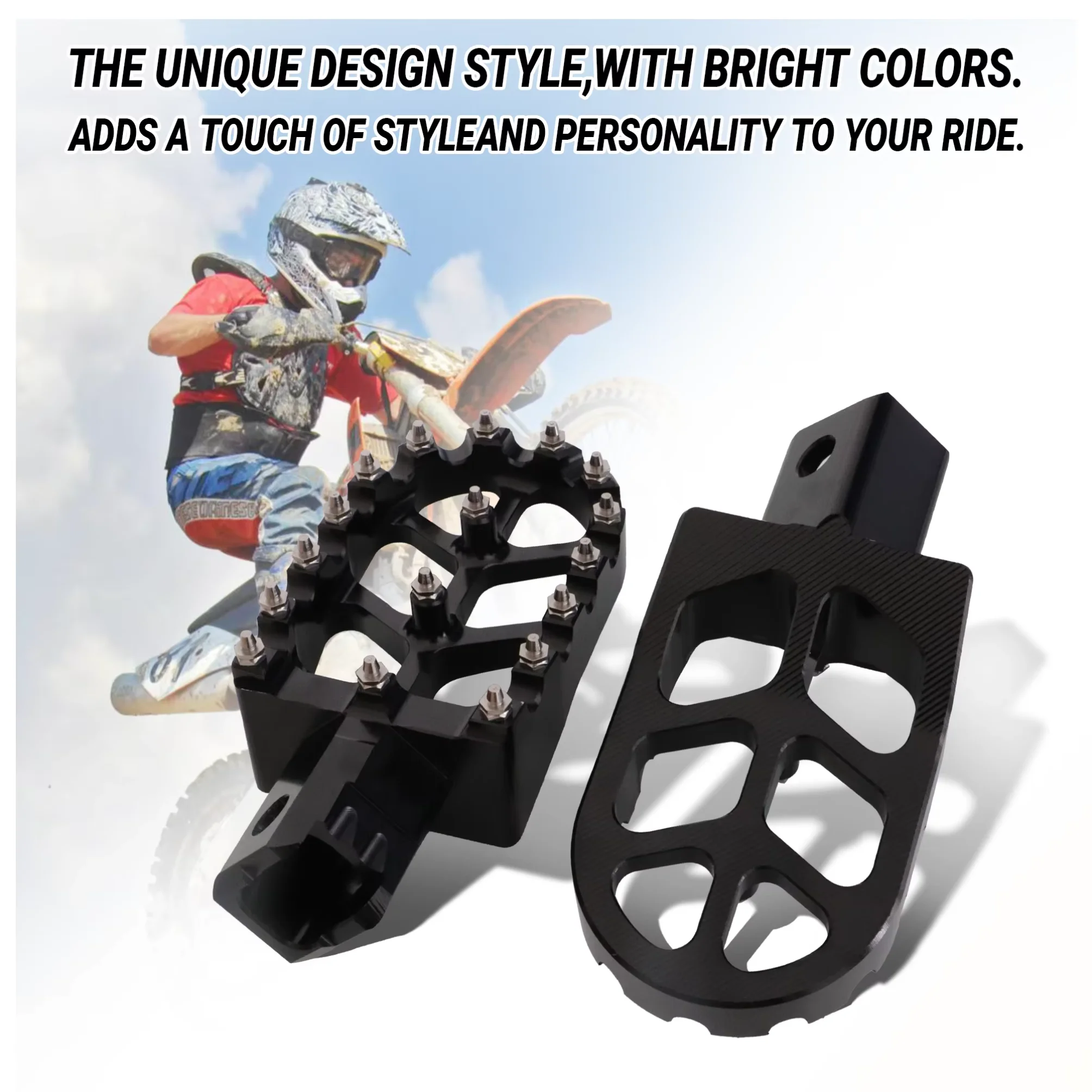 Motorcycle CNC Footpegs Universal For HONDA CRF XR 50 70 110 M2R SDG DHZ SSR KAYO Pit Bike Colorful Footrest Motor Modification