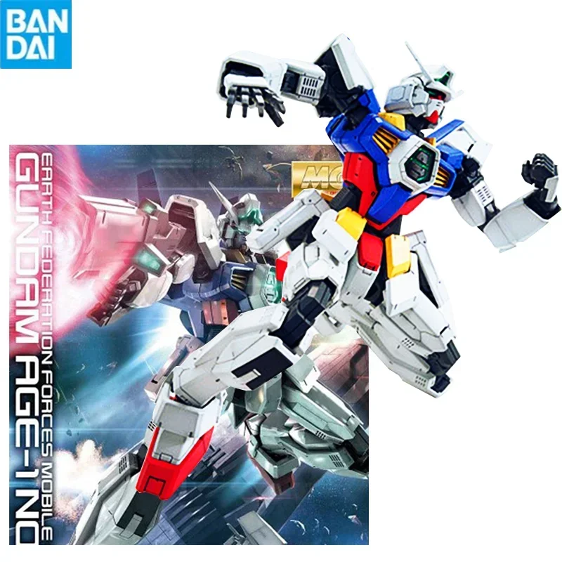 

Bandai Gunpla Mg 1/100 Gundam Normal Age-1 Assembly Model Movable Joints Figures High Quality Collectible Toys Models Kids Gift