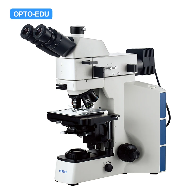 OPTO-EDU A13.0909 مجهر معدني BF PL إرسال يعكس المجاهر المعدنية الضوئية