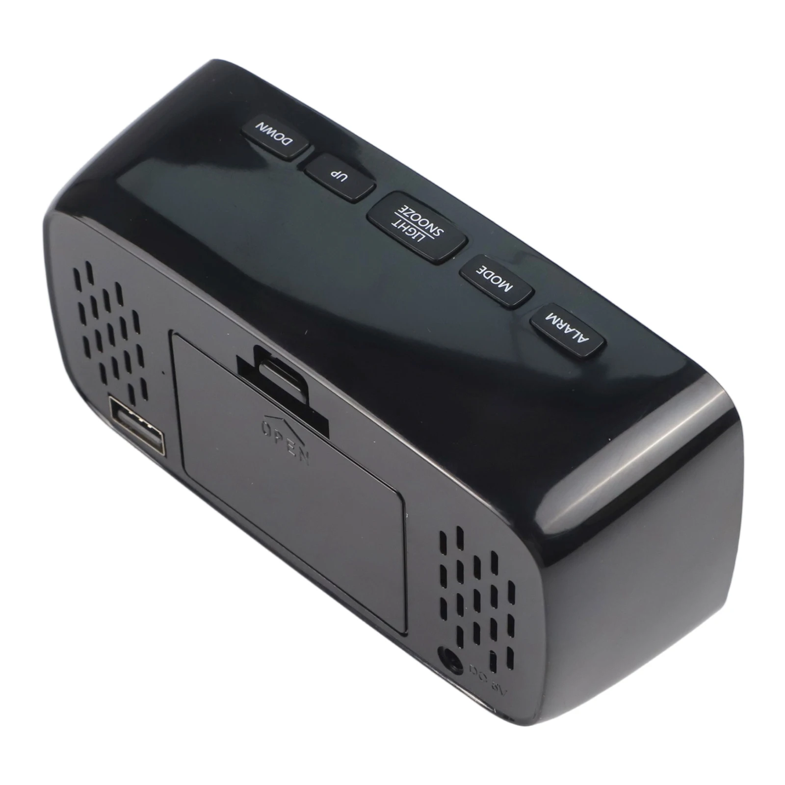 Bedside Use Travel Use Digital Alarm Clock Alarm Clock 12*4*6cm Compact Size Brightness Portable Design Bedside