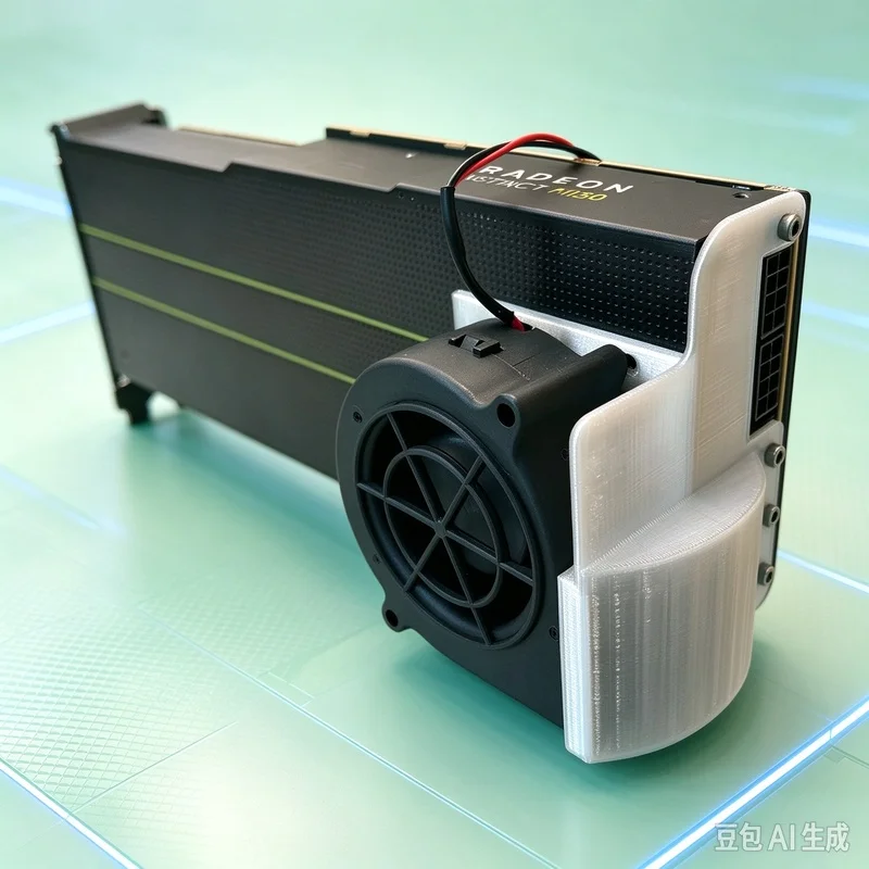 New A+ For AMD For MI25 MI50 MI60 MI100 Accelerator Card U-Type Turbo Cooling Fan Ultra Short Design BH01B301400443