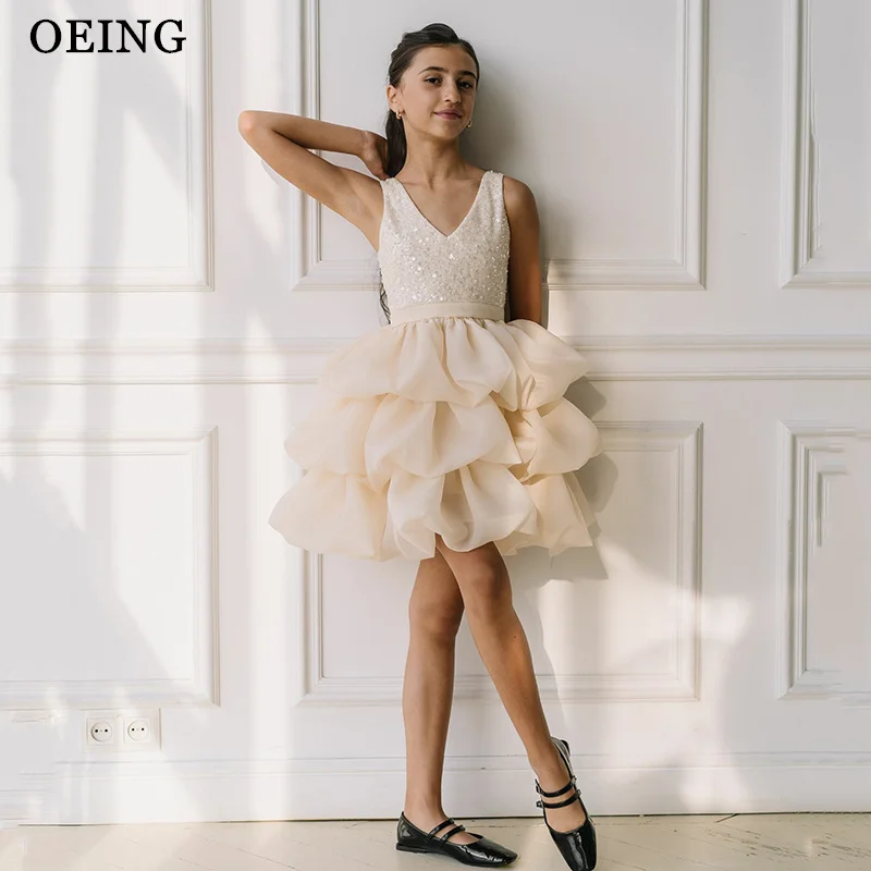 oeing-elegant-champagne-flower-girl-dress-sequined-tiered-ruffle-mini-princess-dress-wedding-party-birthday-dress-customized