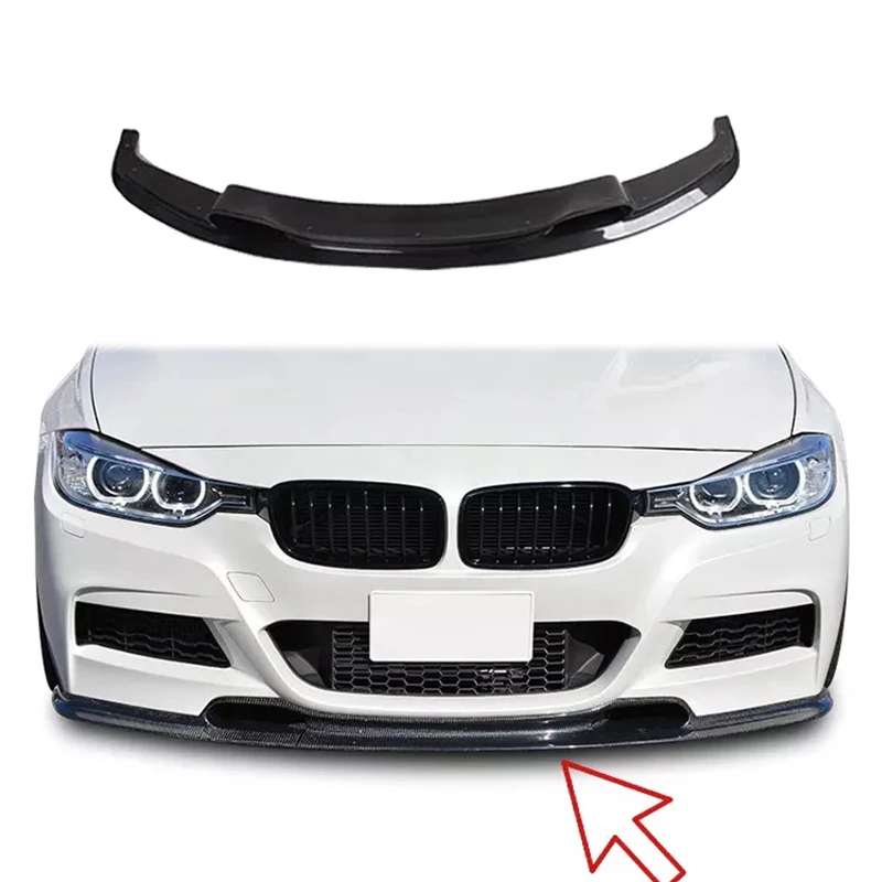 

V Type Front Lip Car Carbon Fiber Front Bumper Lip Spoiler for BMW F30 2013-2015