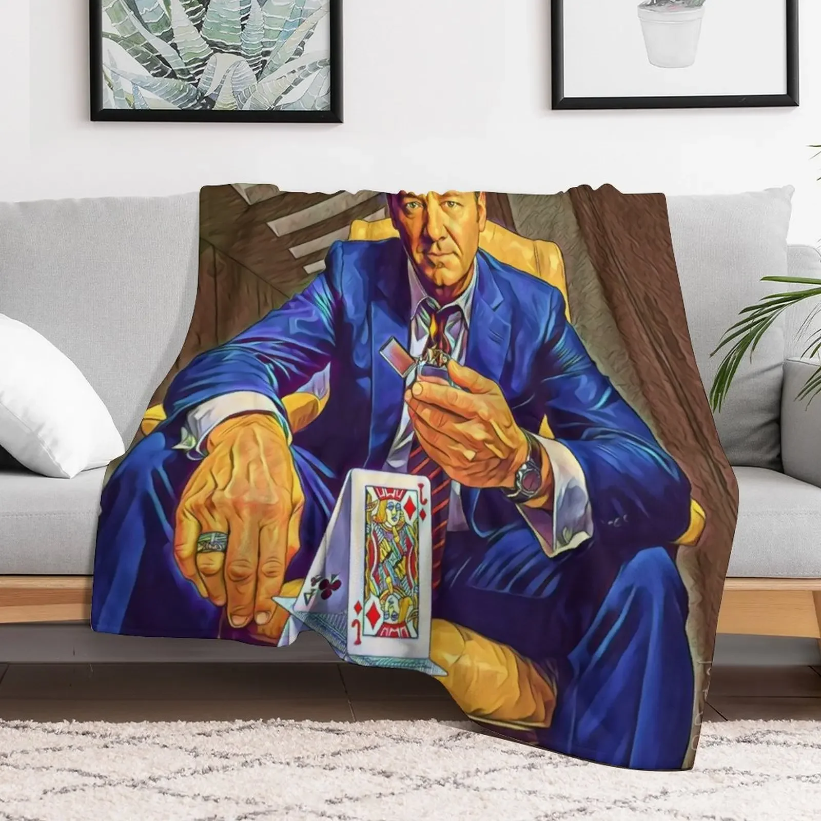 Burning the Cards Throw Blanket Warm Comfortable Blanket for Office Napping