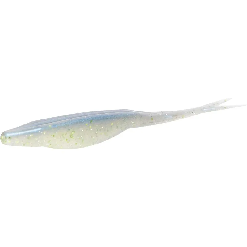 5'' Sexy Shad 10pk，The bait can be fished at various depths by utilizing a belly-weighted hook or insert weights.