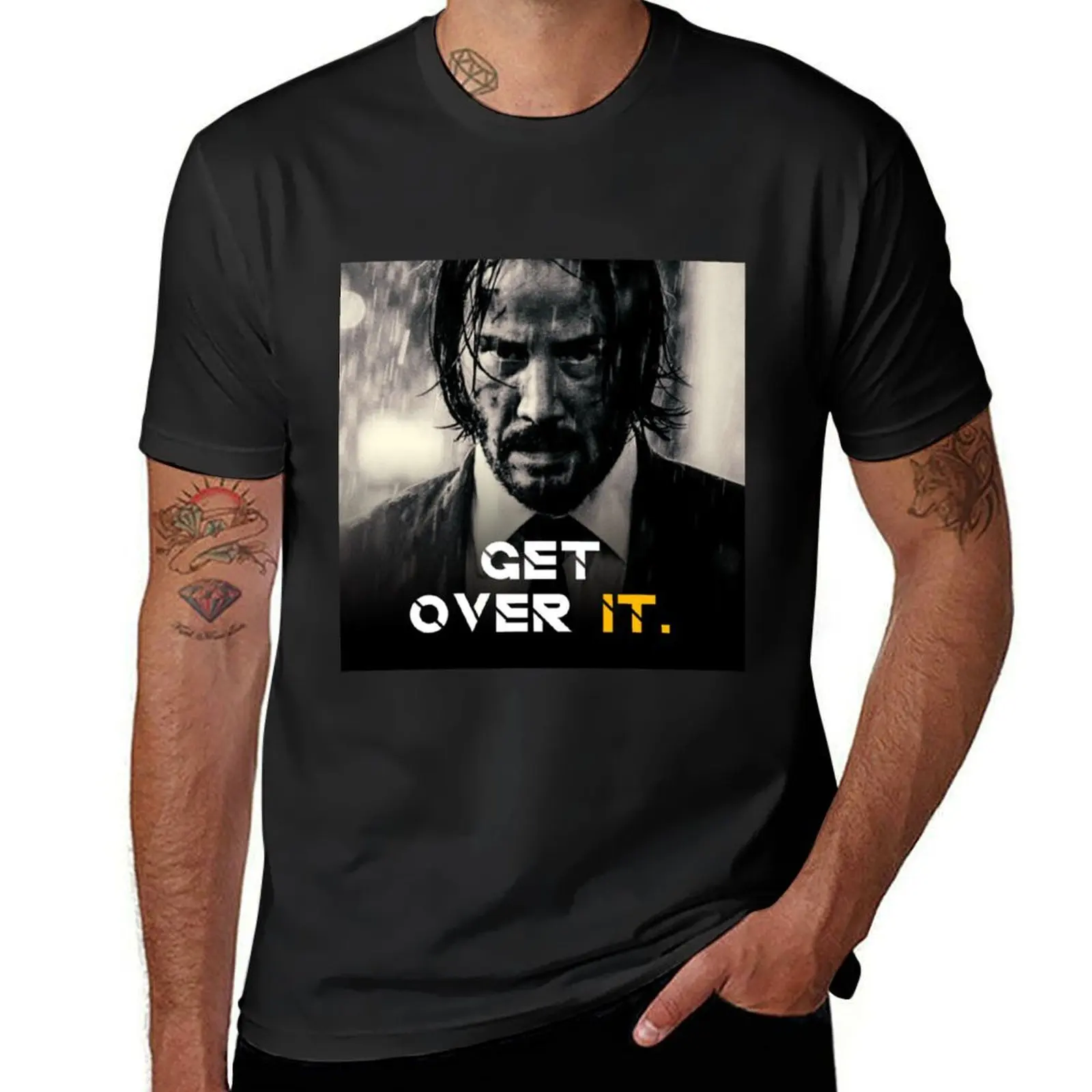 John wick T-Shirt for a boy graphics anime clothes black t shirts for men