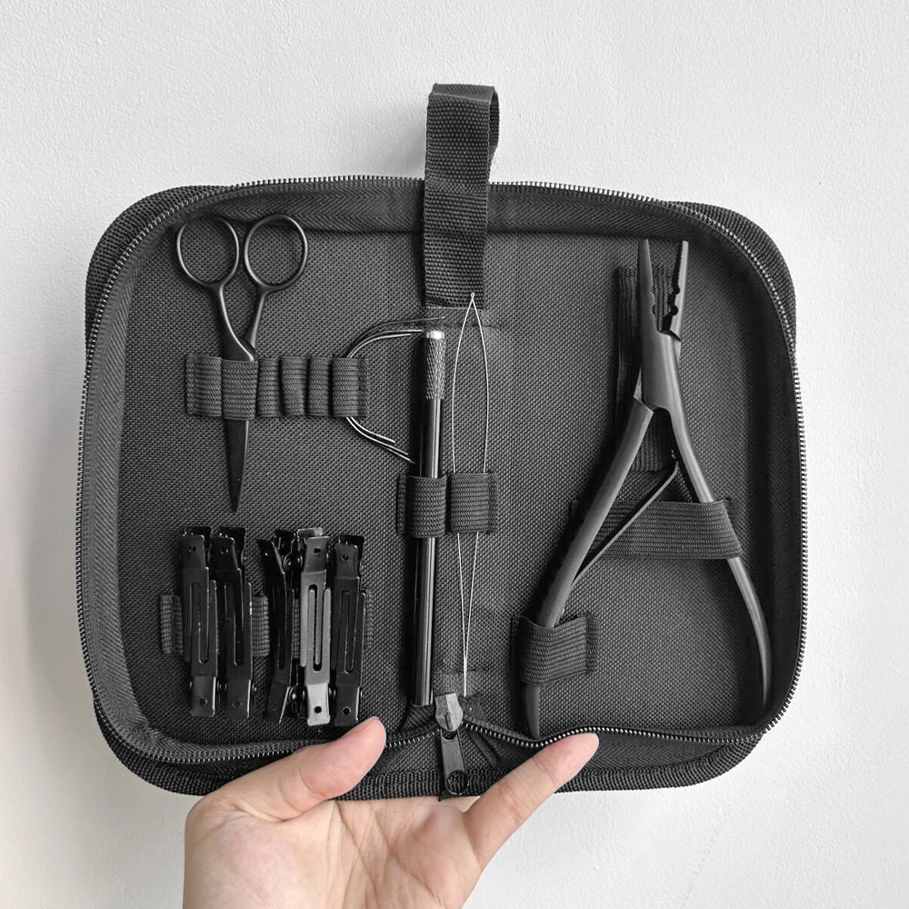 ARLANY Hair Extension Plier Kit with Hair Sectioning Clips Microlink Pliers Hair Loop Pulling Needle Tool Pliers for Micro Beads