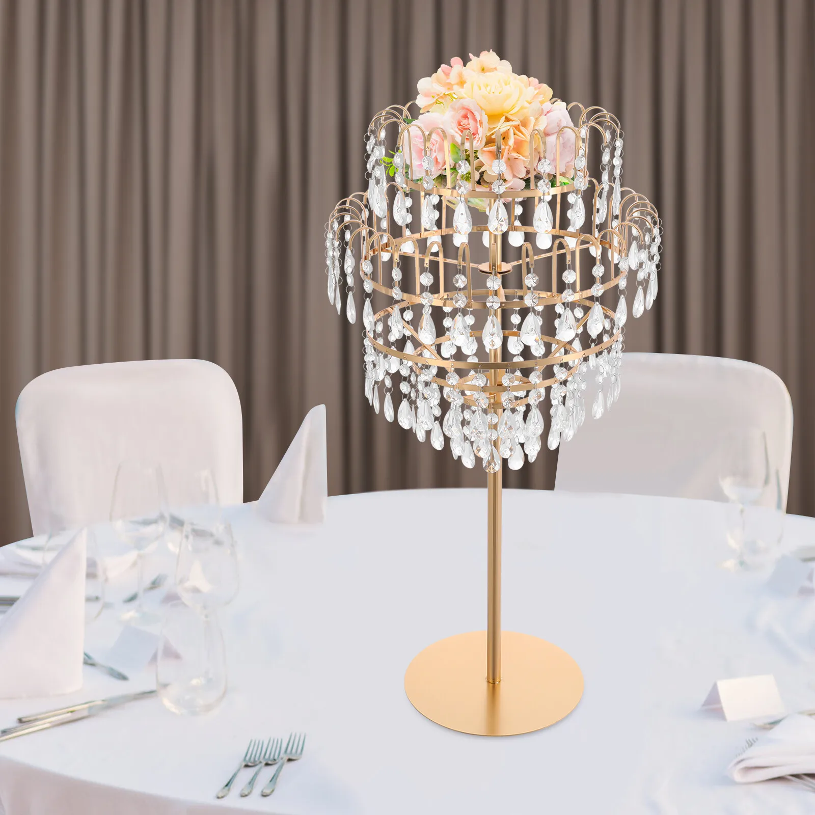 حامل زهور مكون من 5 طبقات، حامل زهور، حامل زهور الزفاف