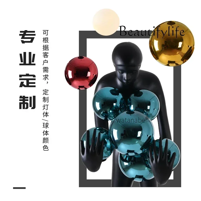 Nordic Creative Hotel Lobby Sales Department Decoration Humanoid Art Sculpture Floor-Standing Decorations Decoration