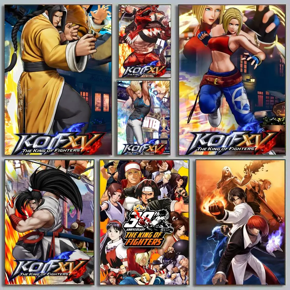The King of Fighters KOF Fighting Game Terry Bogard SNK Legacy Painting Calligraphy Poster Eco-Friendly Decor Frameless Canvas