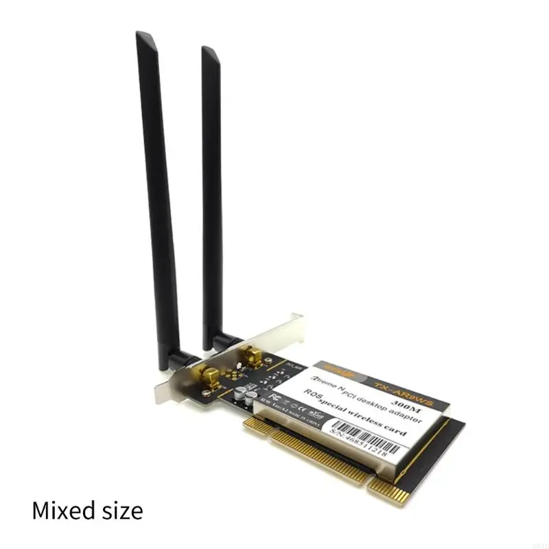 N84B AR9220 Networking Card Desktop WIFI Card PCI DualBand 2.4G+5Ghz 300Mbpz Wireless Card 300Mbps WiFi Adapter