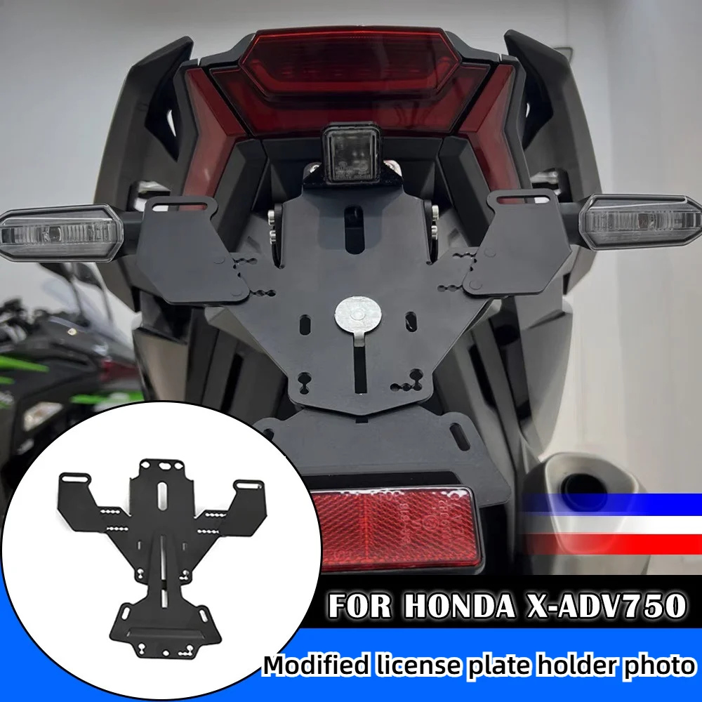 

For Honda XADV750 2021 - 2026 Modified motorcycle rear license plate holder - rear tailgate license plate holder accessory