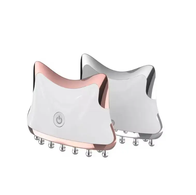 Smart Library Nieuw ontwerp Hand Held Gua Sha Elektrische verzorging Massager Board Tools USB Opladen ABS Materiaal EMS Gezichtslichaamsmassage