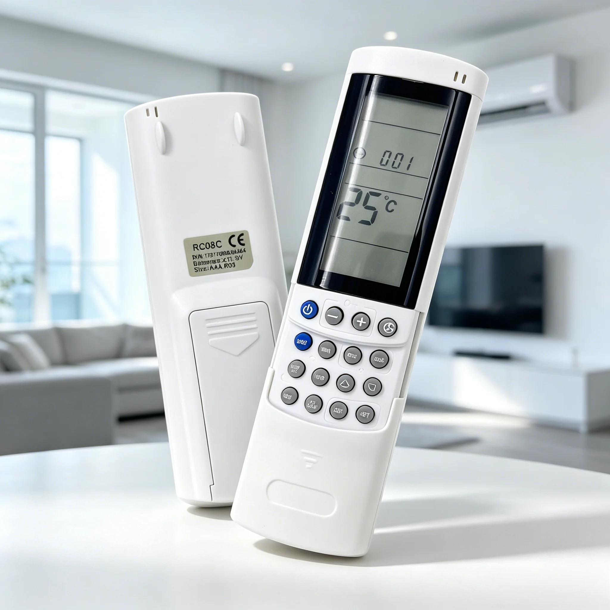 Easy Setup Aircon Remote, Compatible RC08C 7ACEL1740 Model, Solid Quality for All Indoor Application Scenes