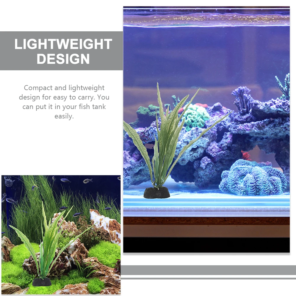 

6 Pcs Aquarium Plants Realistic Plastic Fish Tank Decor Faux Water Fish Tank Decoration Grass L scaping Accessories