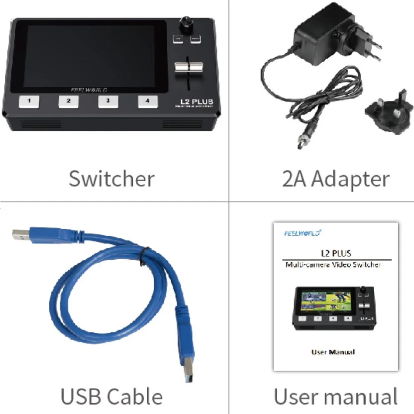 L2 PLUS Multi-camera Video Mixer Switcher with 5.5