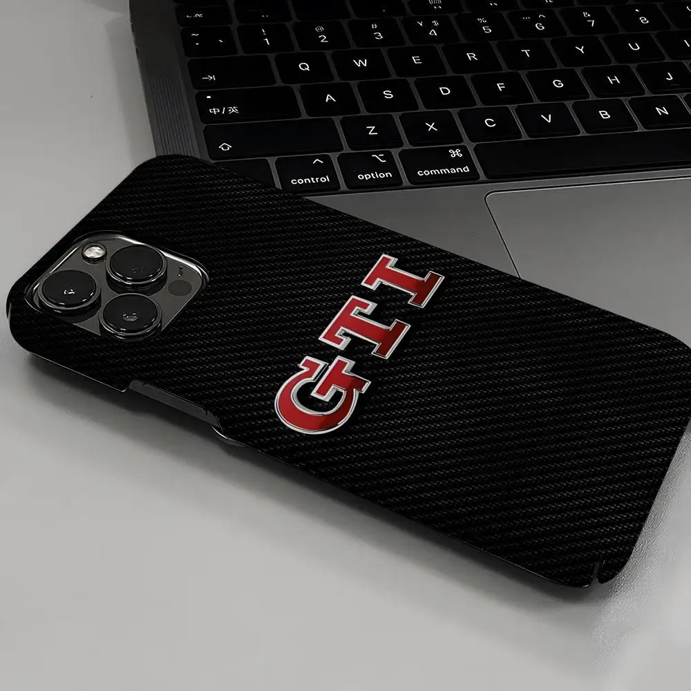 Etui na telefon do samochodu Golf MK1 G-GTIes, modne, na iPhone 16 17 15 14 13 12 11 Plus Pro Max Mini, błyszcząca, twarda obudowa z folią HD. — zdjęcie produktu 5