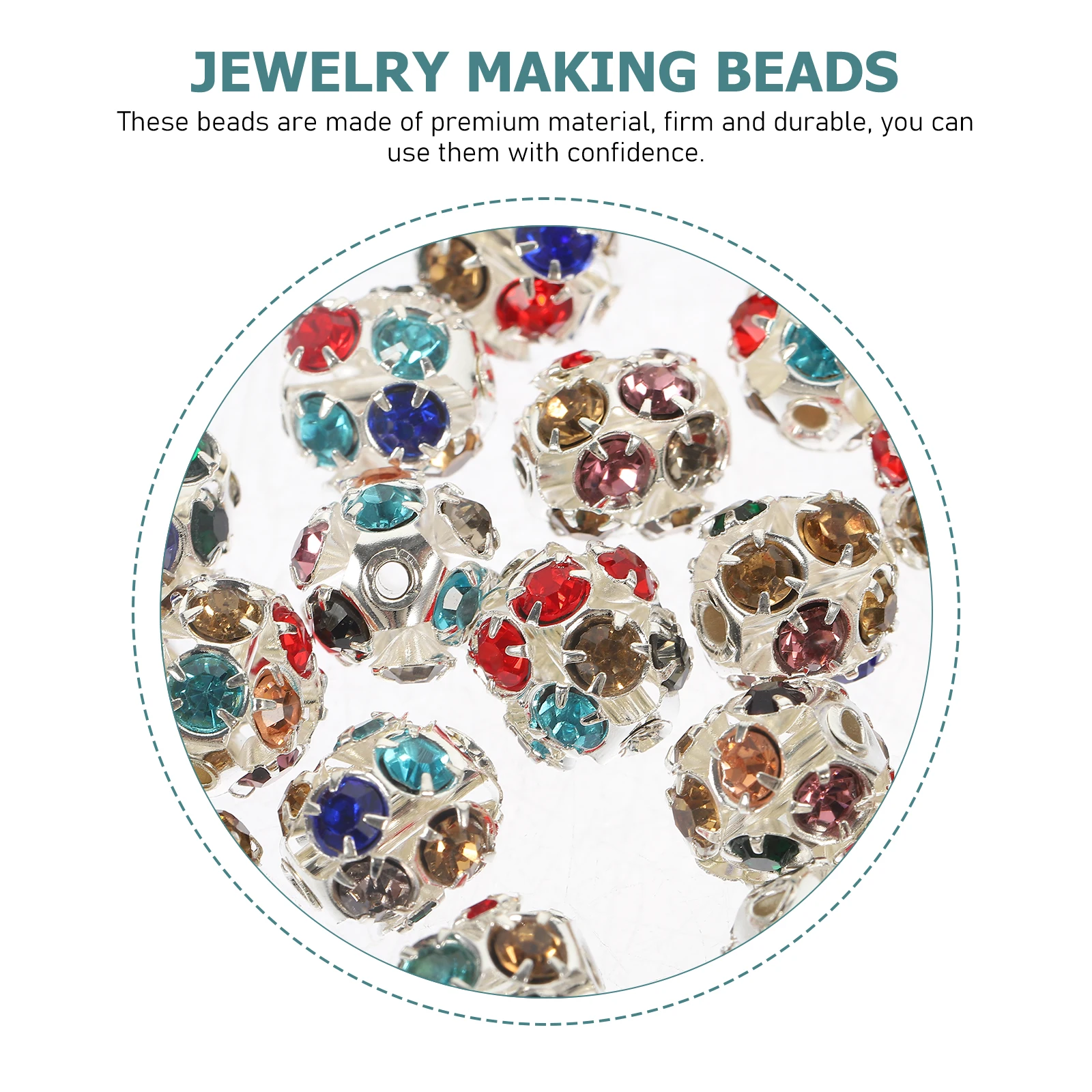 

90 Pcs Bracelet Spacer Beads Jewelry Making for Jewellery Decorative Copper Necklace