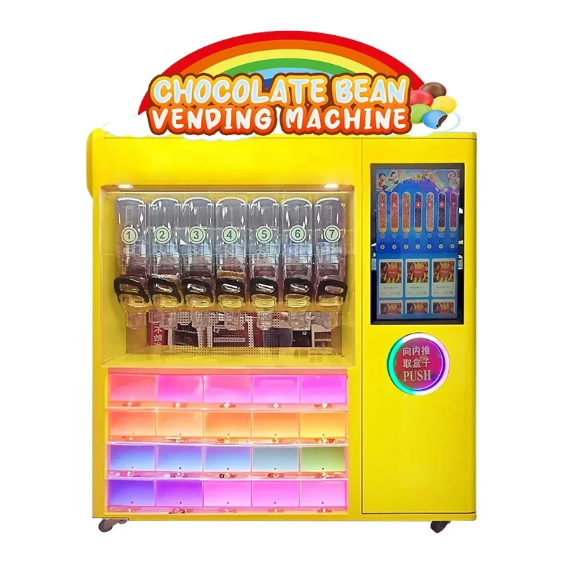 

Custom Processing Services Custom Chocolate Bean Candy Dispensers Vending Machines
