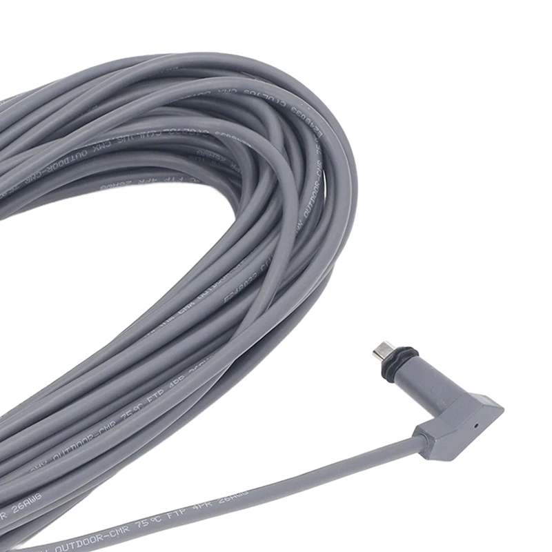 For Starlink Rectangular Replacement Cable Stable Uninterrupted Connection For Starlink Cord 75Ft Grey