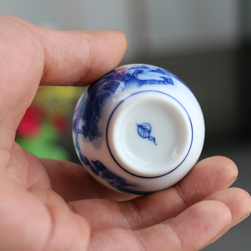 Imagem -04 - Pássaro Food Jar Porcelain Bowl Cup Bambu Bird Cage High White Blue White Flower Acessórios Pcs