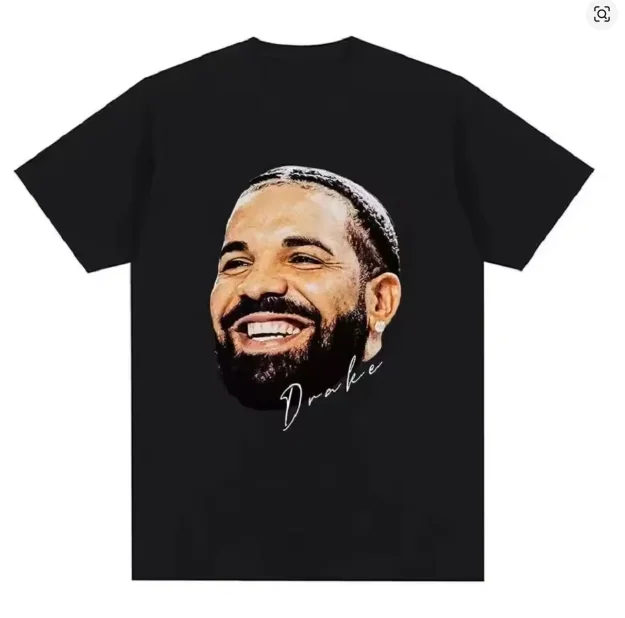 2526 Best Selling Retro Drake Pure Cotton T-shirt Quick Drying Breathable Family and Child Wear