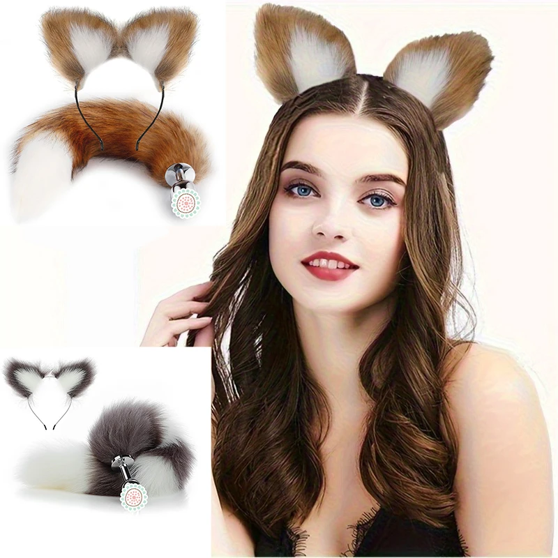 

Женская одежда - аксессуары в виде лисьего хвоста. Костюм для косплея с искусственным хвостом.