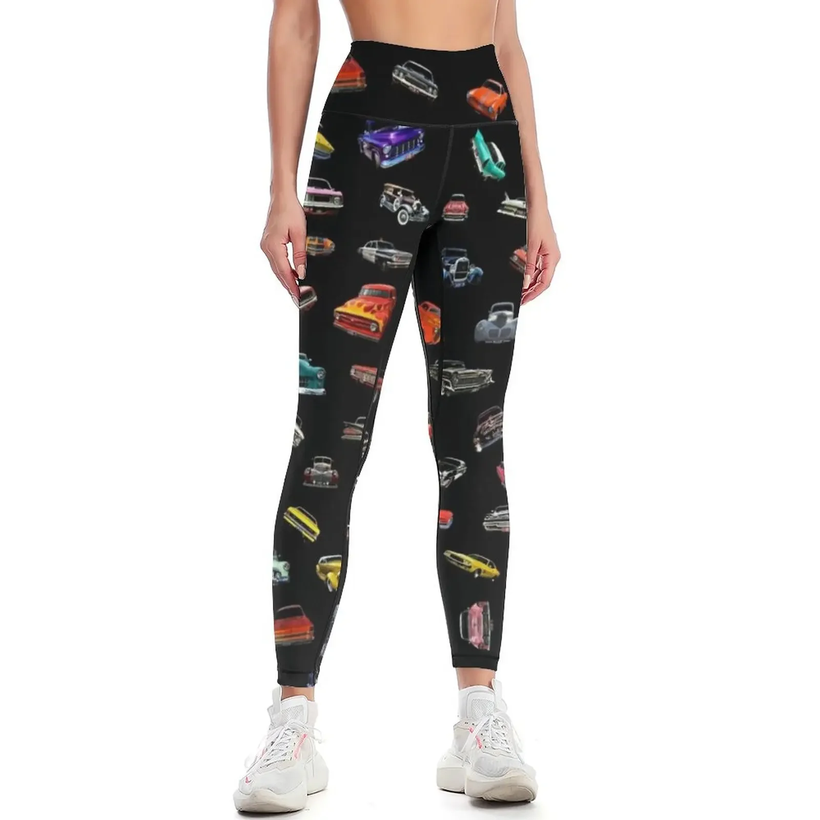 

Car Chase Volume 2 Leggings push up fitness Women's gym gym's clothing workout clothes for Womens Leggings