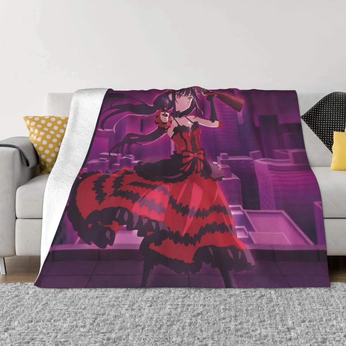

Kurumi Tokisaki 001510 Plush Bed Blankets Throw Blanket Couple Blankets Blankets And Blankets Throw Blanket