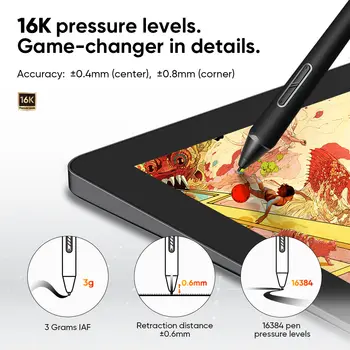 Monitor tabletu graficznego XPPen Artist Pro 14 (Gen 2) X3 Pro 16K, 99% sRGB, rozdzielczość 1920x1080, system Windows, Mac, Android 12 best sales tablet ogniowy - №9
