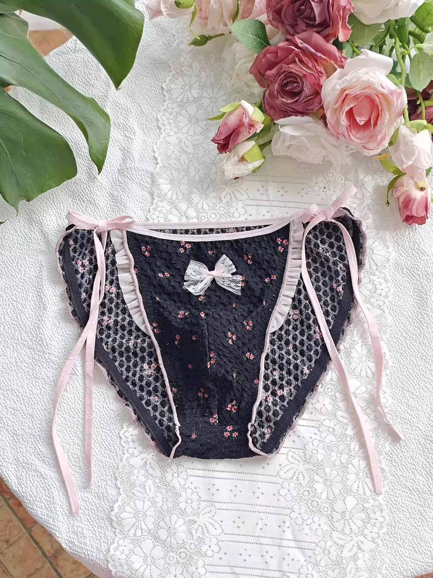Man's Cross Bondage Bowtie Briefs Sexy Silky Touch Live Show Dance Priate Party LGBQ BF Gifts FKK Thai Harajuku