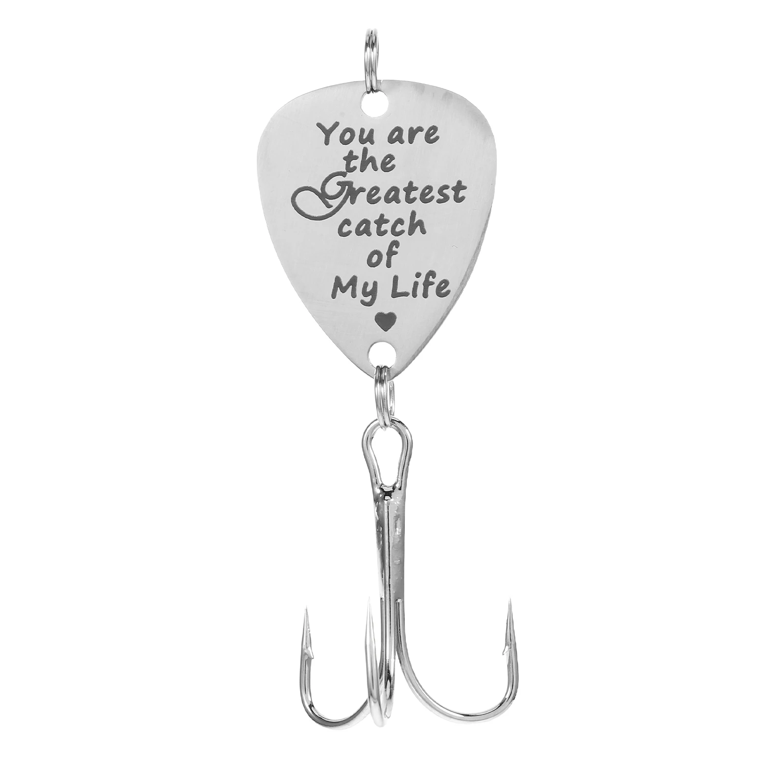 

2Pcs Creative Guitar Pick Fishing Lures with Triple Hooks and Letter Carve Design for Outdoor Fishing Tackle
