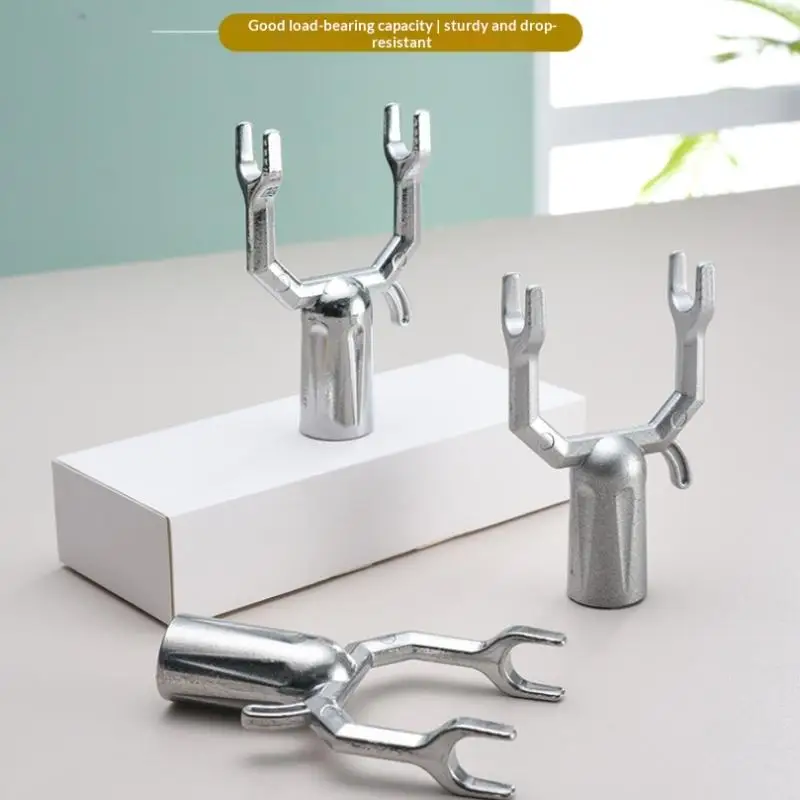 (BF06)Aluminum Alloy Clothes Pole Fork Head With High Load Bearing Capacity Sturdy Drop Resistant For Home Laundry Hanging Use