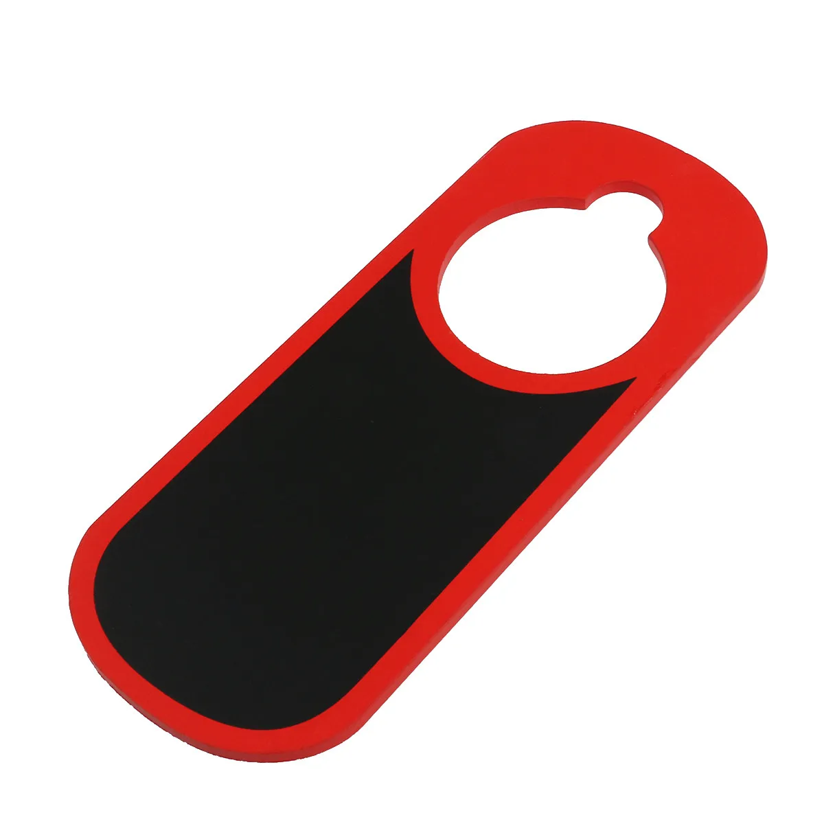 Wooden Door Hanger Red Blank Blackboard Sign Two-Sided 22x9cm for Door Knob Crafting Napping Family Privacy Warning Message