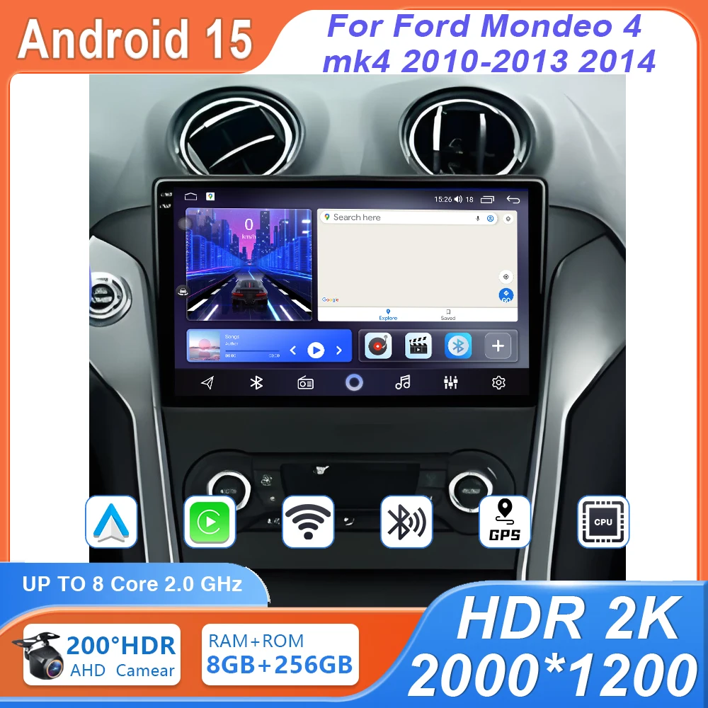 

Auto Radio Car Android Multimedia For Ford Mondeo 4 mk4 2010-2013 Video Player Navigation Screen High-performance GPS 2din DVD