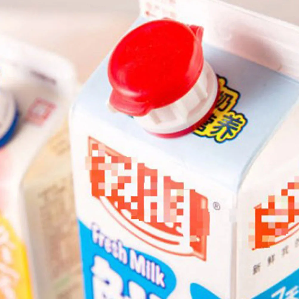 

6Pcs Box Drinks Diverter Cover Milk Beverage Extension Mouth Practical Kitchen Supply Box Drinks Diverter Party Spout