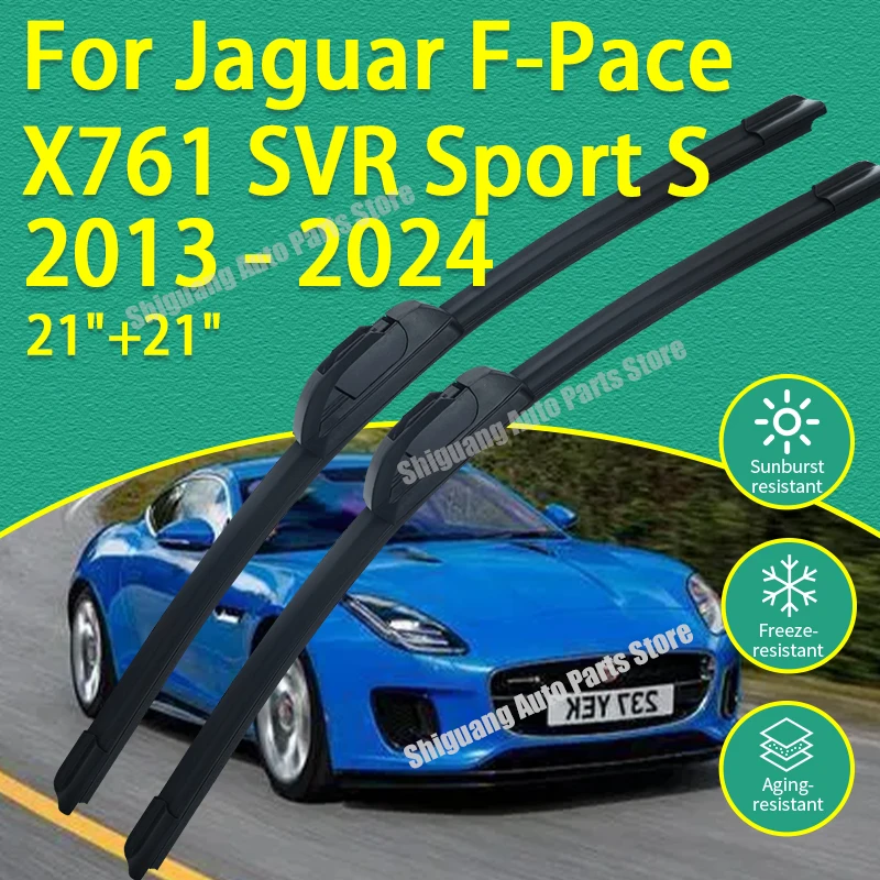 

Front Silicone Coating Wipers for Jaguar F-TYPE X152 2013 - 2024 Car Wiper Windshield Windscreen Blades Accessories 2014 2015