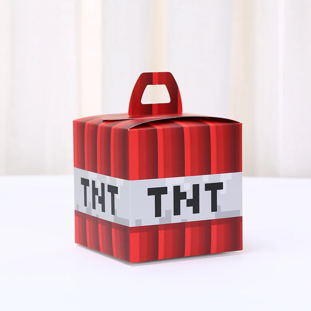 12pcs Minecraft storage bag storage box new gift packaging box cake box dessert packaging box Gift view 5