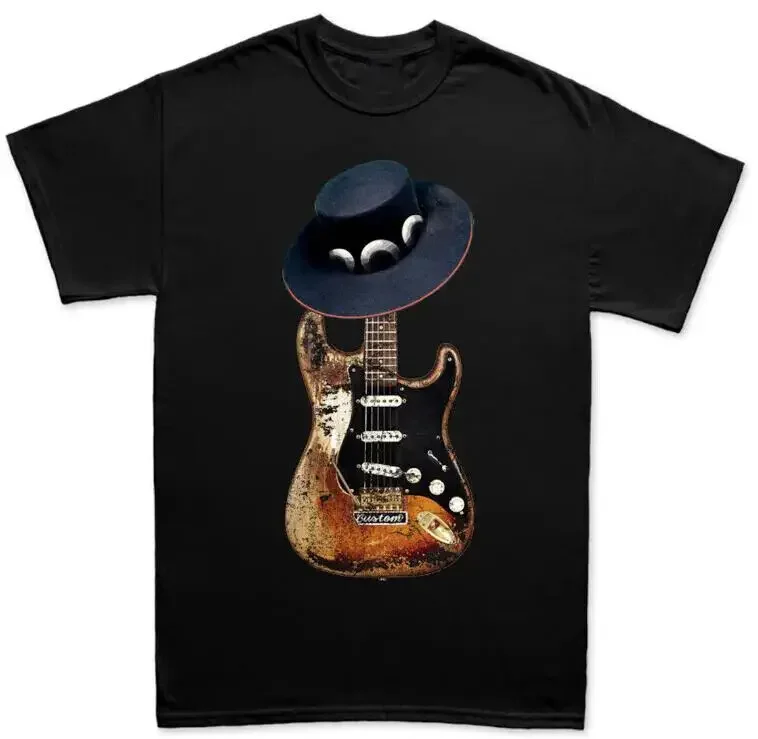 

Stevie Ray Vaughan Guitar Music Black T-shirt