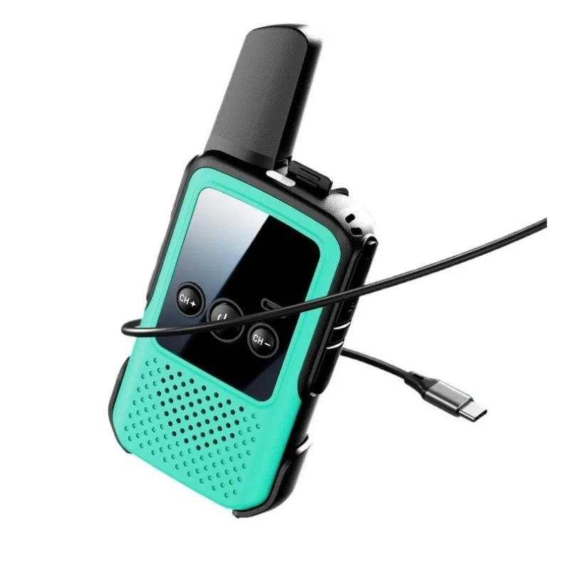Portable Mini Two-way Radio Walkie Talkie 3600mAh For Outdoor Sport Parent Child Play Restaurant Hotel Long-lasting Battery Life