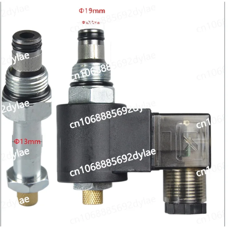 Hydraulic Threaded Cartridge Solenoid Valve Pressure Relieving Two Positions Two Normally Closed DHF08-220H (LSV08-2NCPM