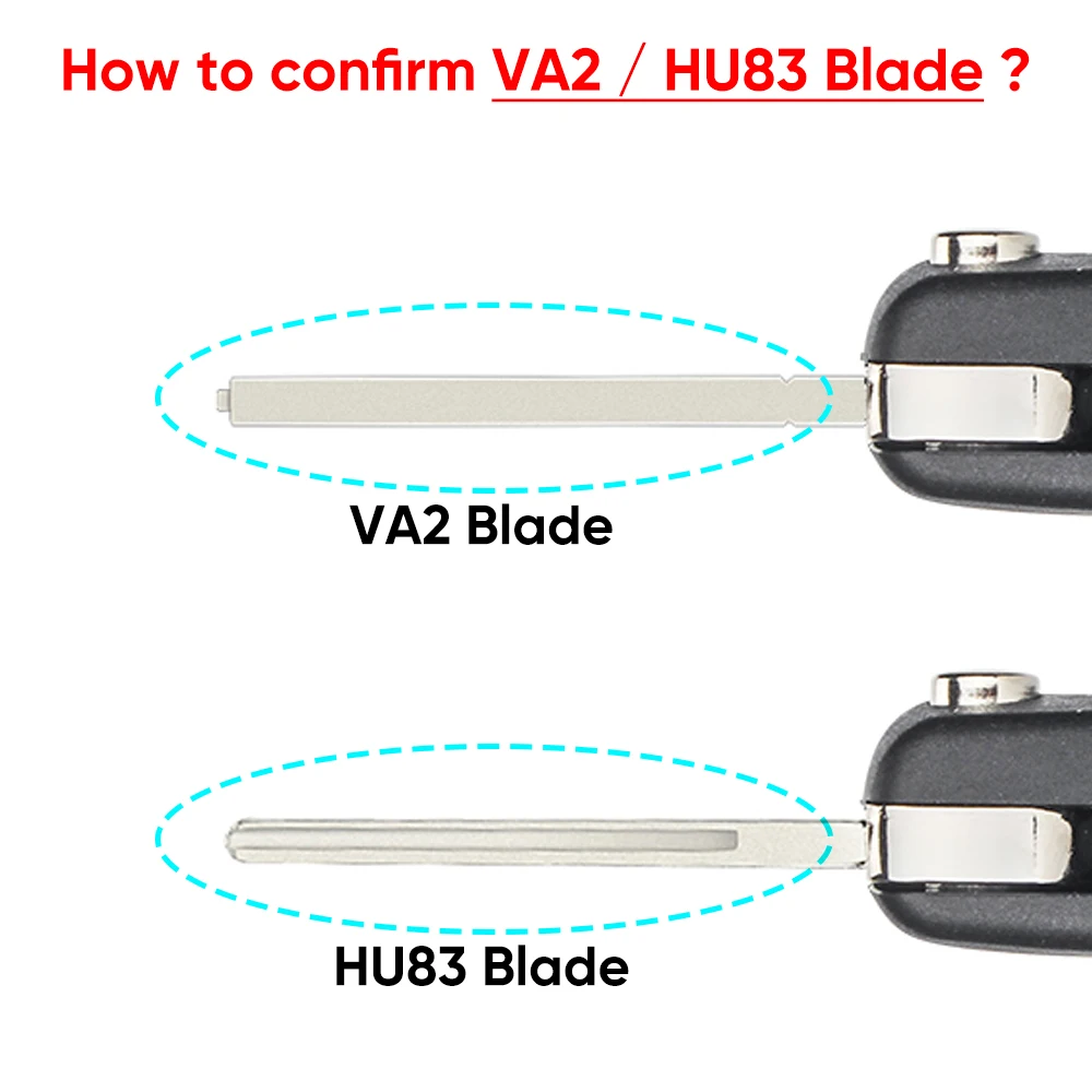 KEYYOU 2/3 pulsante 433MHZ modificato Filp chiave a distanza per auto per Peugeot Partner 207 306 307 308 407 408 3008 Citroen C2 C3 ASK Control