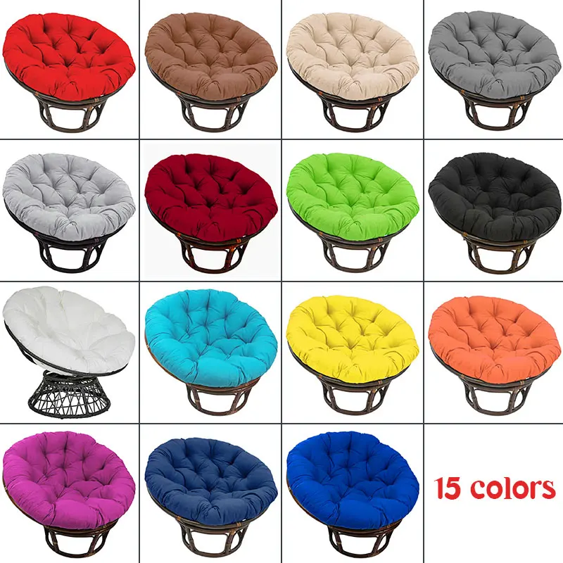 Swing Hanging Basket Seat Round Filling Cushion Rattan Chair Pad Garden Basket Indoor Outdoor Relax Sofa Cushion(Without Chair)