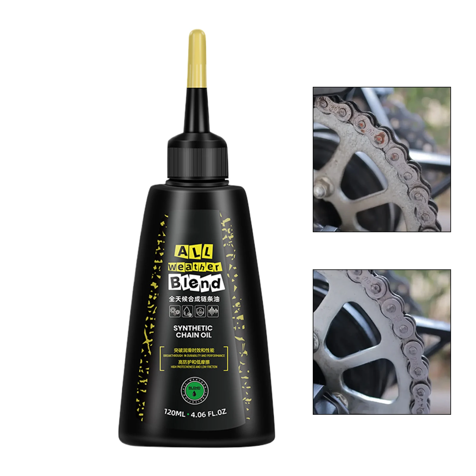 AliExpress NONE Synthetic Chain Oil 120ml Cycling Chain Lubricant Multi-Purpose Dry&Wet Anti-corrosion Lubricant & Rust Prevention Oil for Bikes