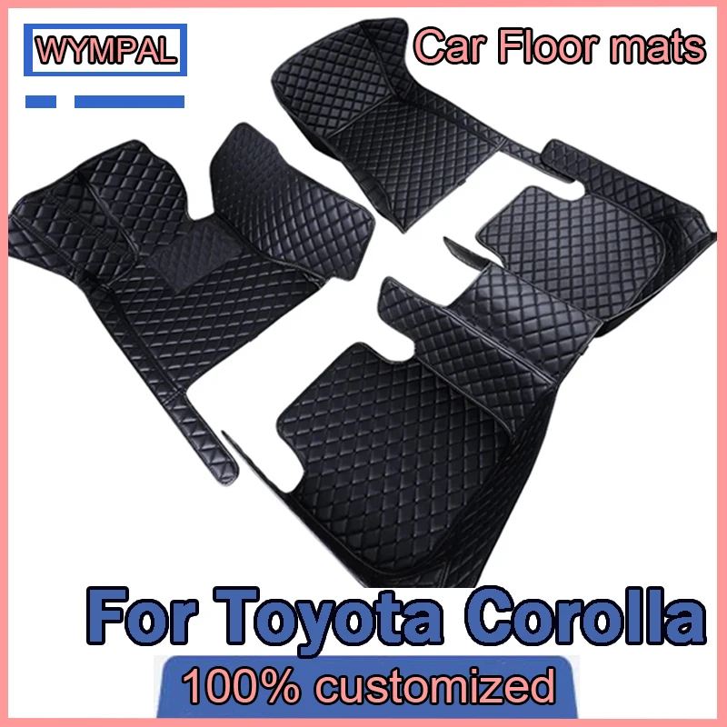 Car Floor Mats For Toyota Corolla 10th Gen. E140 E150 2006 2007 2008 2009 10 11 12 13 Custom Auto Foot Pads Interior Accessories