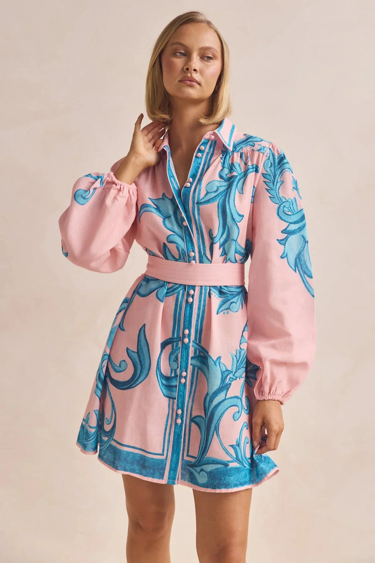 2025 Fashion Printed Belt Loose Vintage Dresses Dress Women Elegant Fashion Beautiful Women's Dresses Party Night Dresses