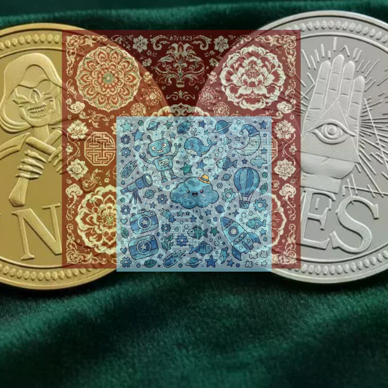 Vintage Yes/No Decision Coin Dual Sided Engraved For Party Games Decision Making Gifts Collection